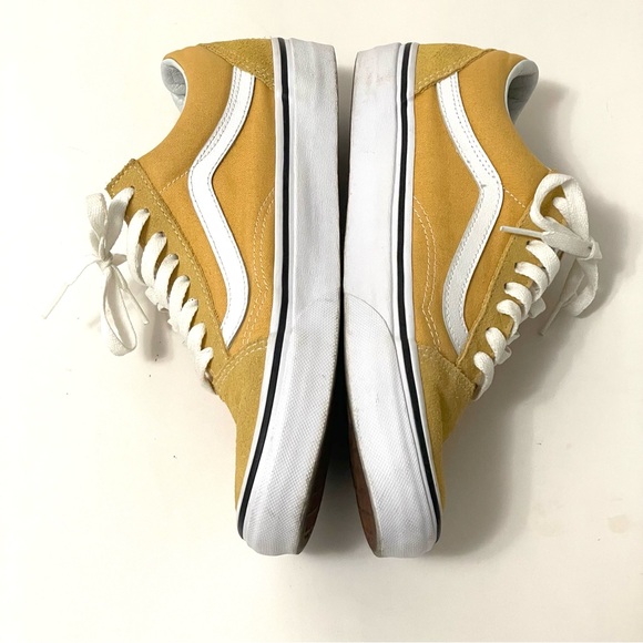Vans Old Skool Yellow Mustard Canvas Suede Unisex Shoes 7M W 8.5 - Picture 5 of 12